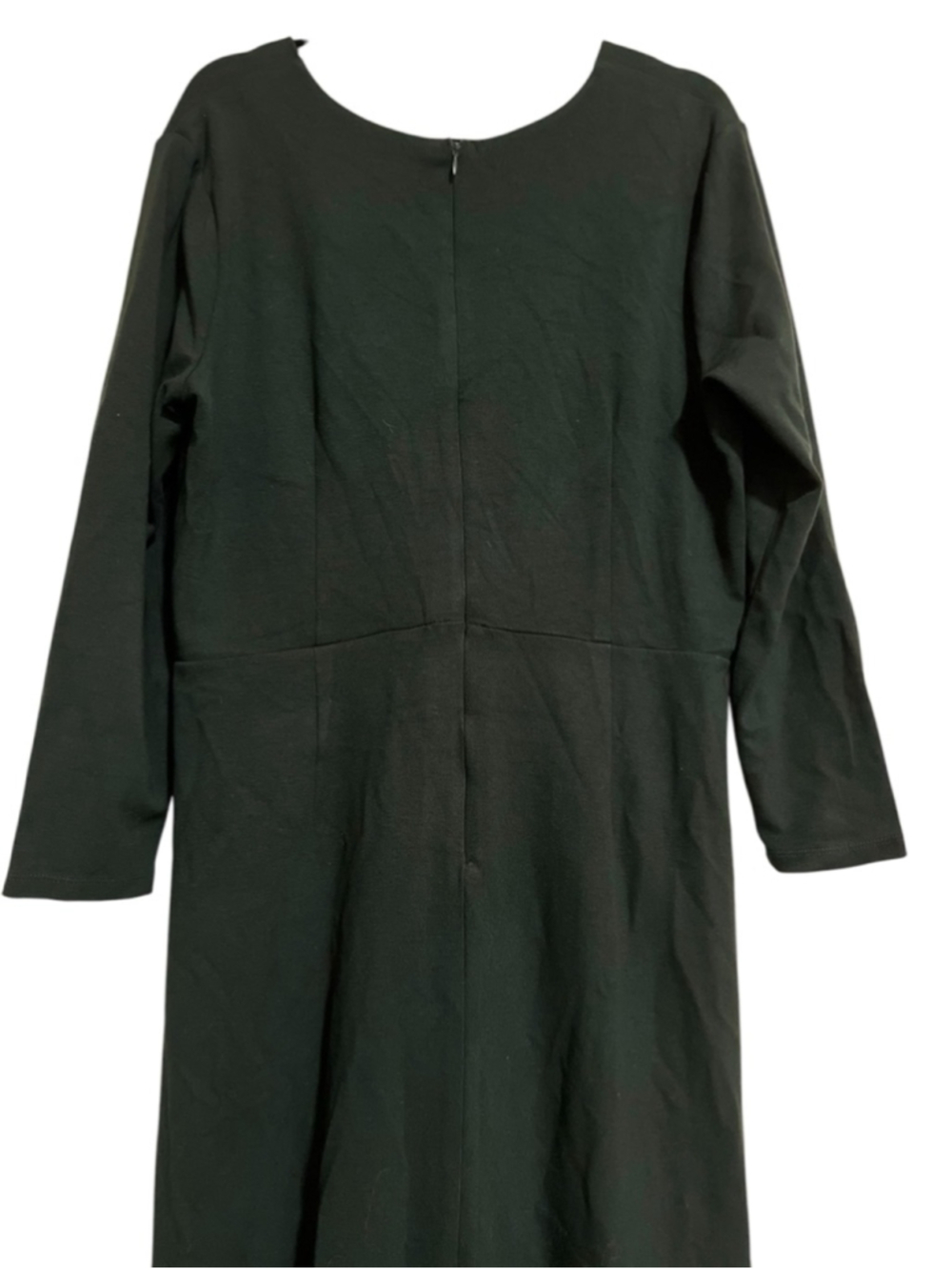 Women's LOFT Plus Green Long Sleeve Wrap Dress Size 16 - Picture 4 of 8